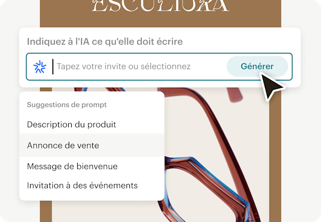 Un aperçu de l'interface d'Intuit Assist, montrant la possibilité d'ajouter du texte généré par l'IA à votre site Web